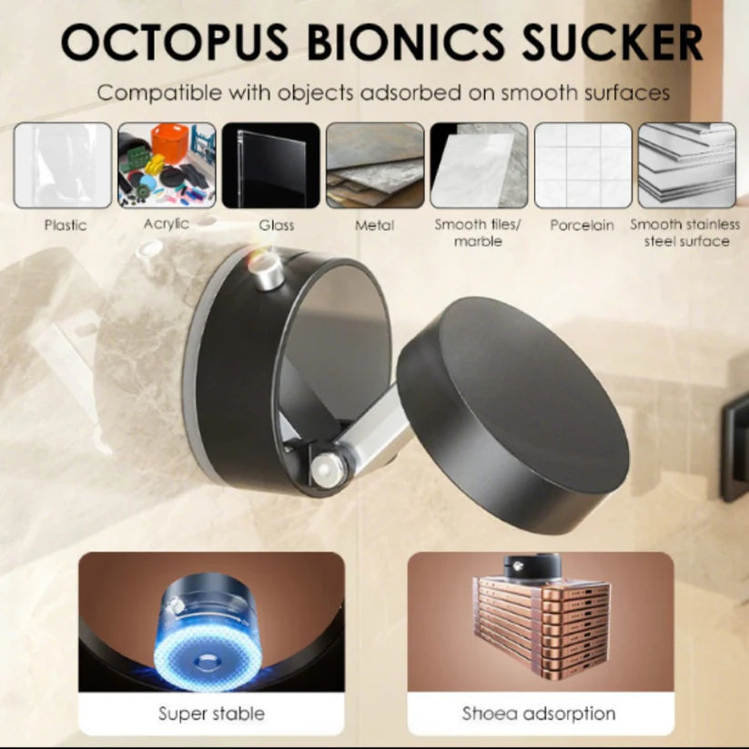 Vacuum Magnetic Suction Phone Holder – Foldable, 360° Rotatable & Works Everywhere! Secondary image