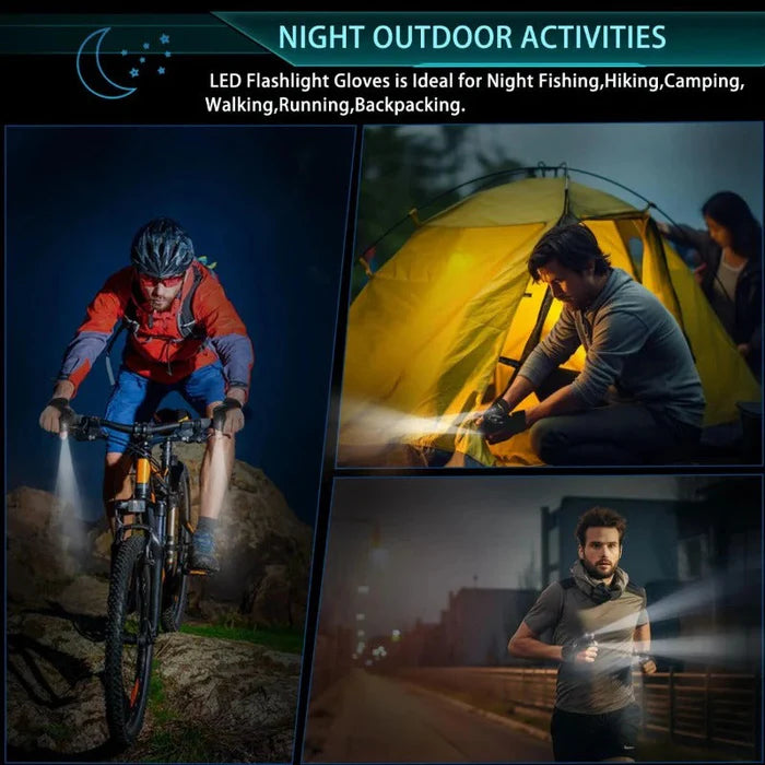 Hands-Free LED Flashlight Waterproof Gloves Secondary image