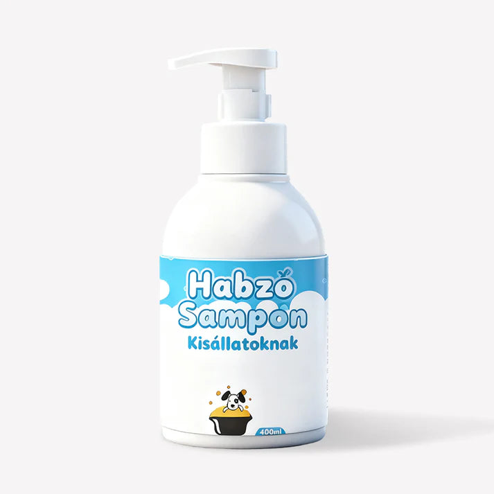 🔥 50% OFF! 🐾 Waterless deodorizing animal shampoo in mousse form - plant-based formula, 400 ml with convenient pump 🌿🐶