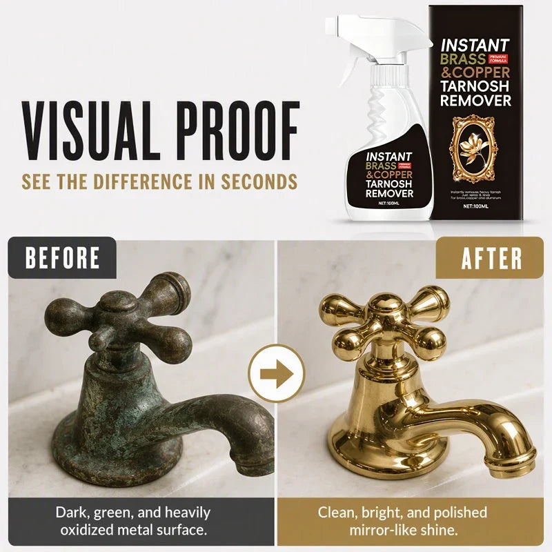 Instant Brass Tarnish Remover Spray ✨ | 🔥 Buy 1 Get 1 Free 🔥