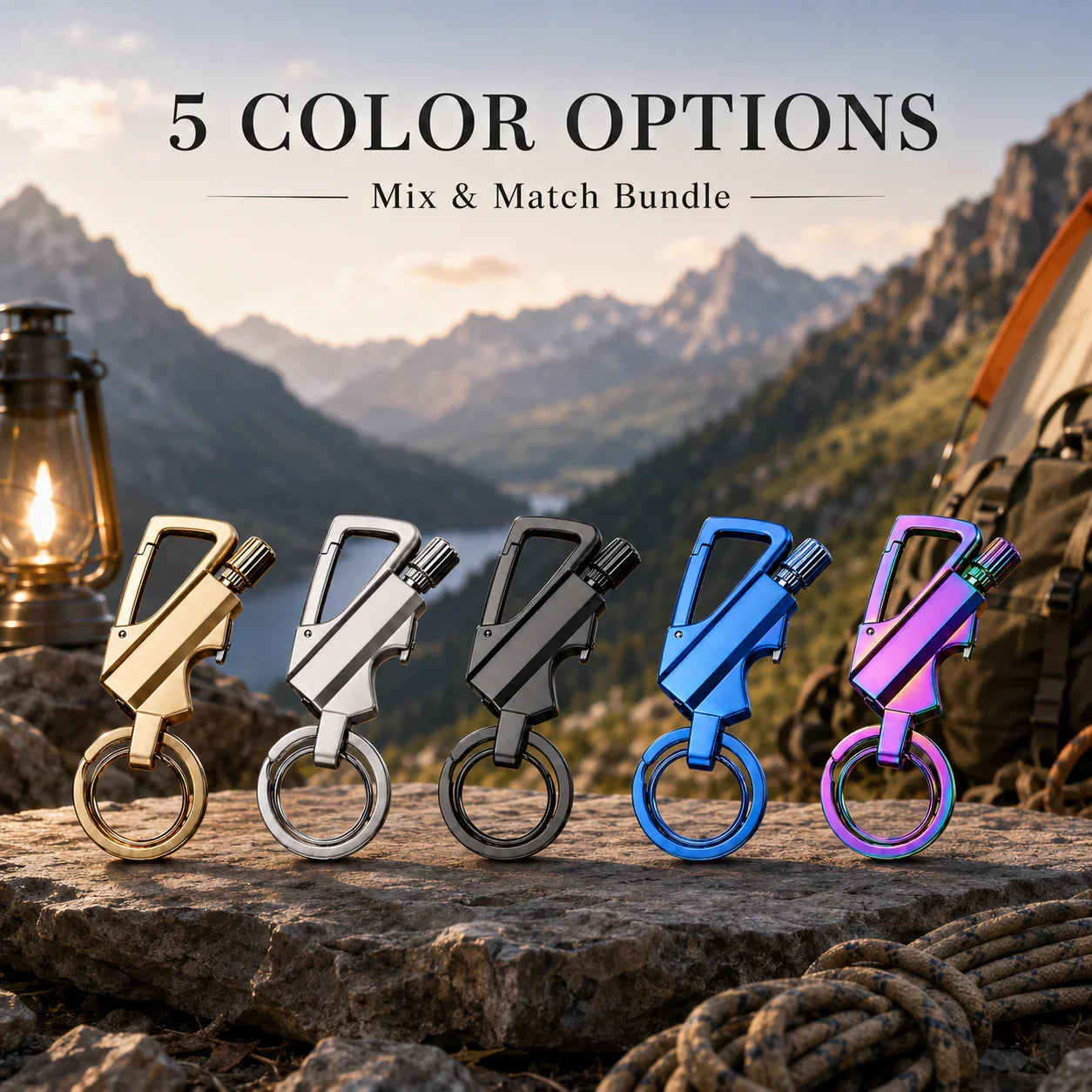 🔥🧲 Pocket Infinity Match Lighter – EDC Multitool Keychain Opener