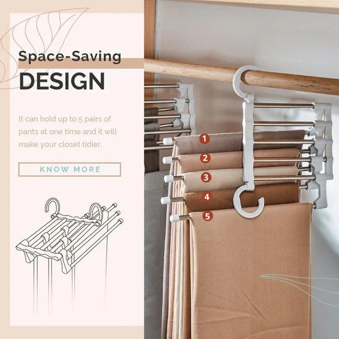 👑✨ Multifunctional Trouser Rack – Space-Saving and Practical 🌟🏆 Secondary image