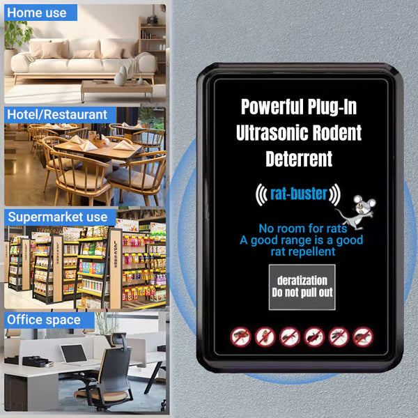 Powerful Plug-In Ultrasonic Rodent Deterrent