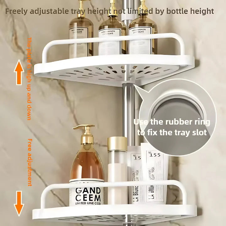 Globetrek° AdjustableRack: Extendable bathroom organizer, adjustable rack Secondary image