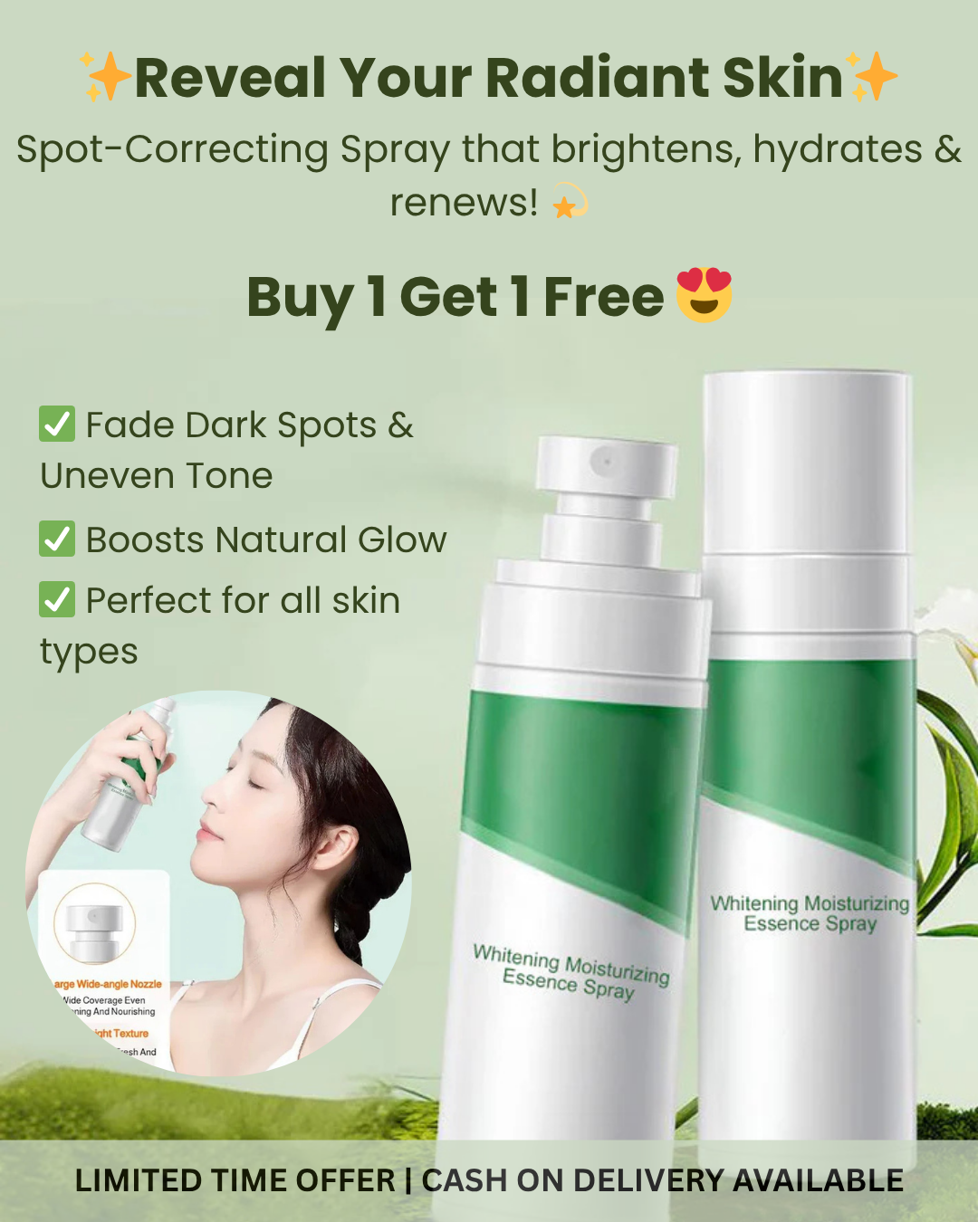 🎅Christmas promotion 49% OFF🎁Radiant Skin & Spot Correcting Spray | 🔥Buy 1 Get 1 Free 🔥 Main image