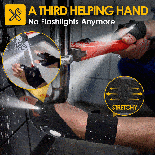 Hands-Free LED Flashlight Waterproof Gloves Main image