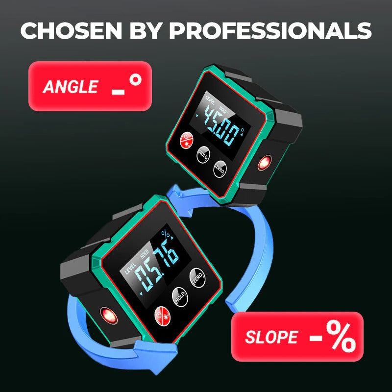 Magnetic Digital Angle Finder with Electronic Laser
