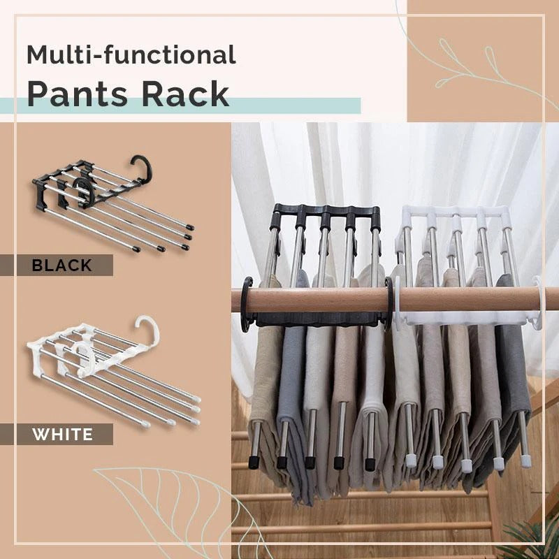 (💗Special Offer Now) Household Multifunctional Telescopic Folding Multi-layer Pants Storage Rack