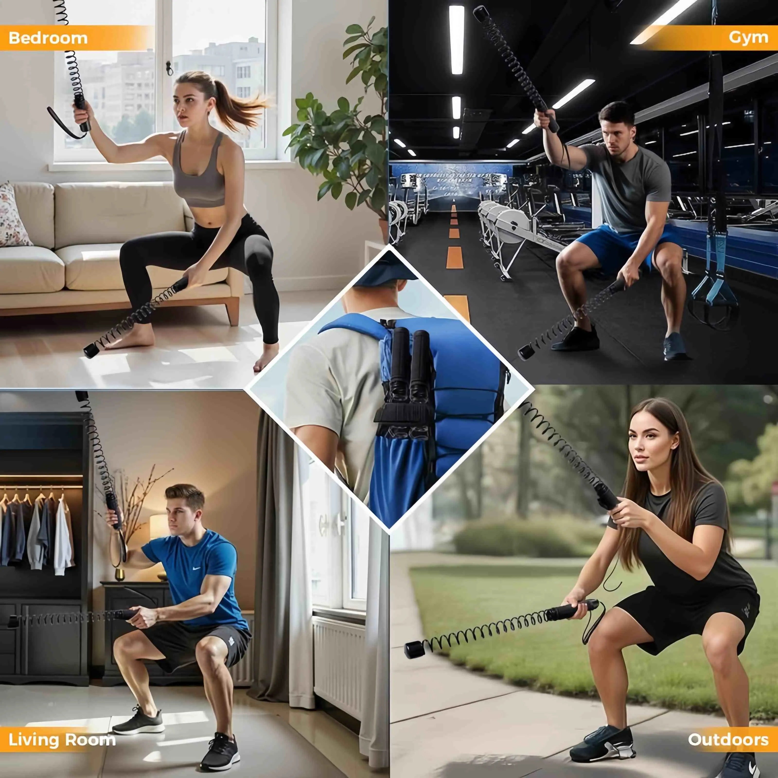 💥 Intense fitness training ropes Perfect for home and gym 🏠