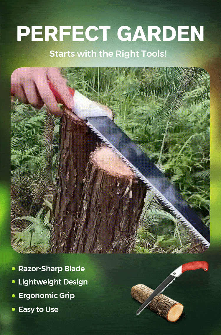 Lightweight and sharp universal pruning saw with sheath