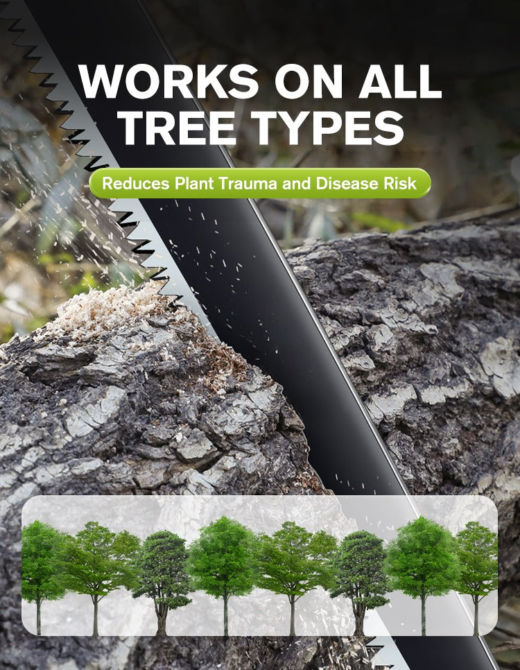 Lightweight and sharp universal pruning saw with sheath