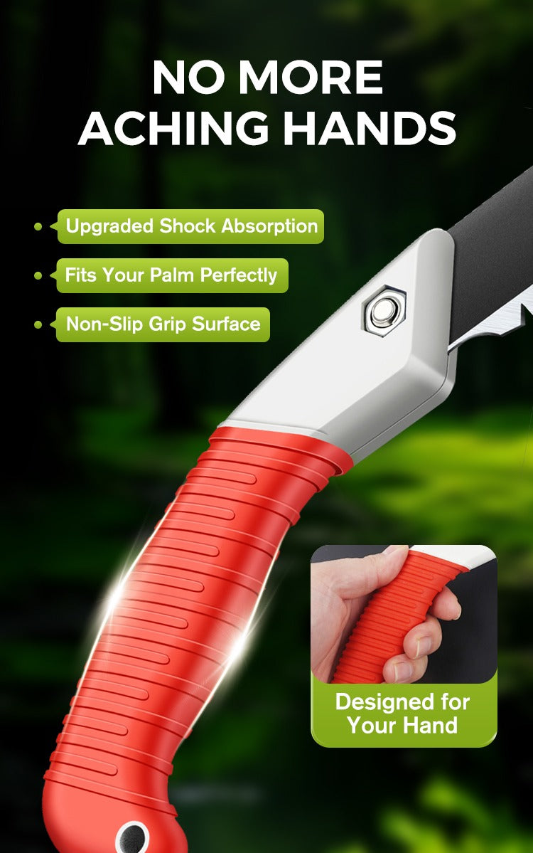 Lightweight and sharp universal pruning saw with sheath