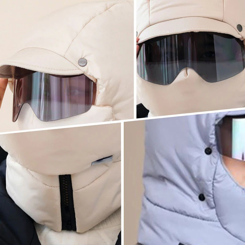 ❄️Winter Offer🍂 - Windproof, fully covering outdoor riding mask with goggles
