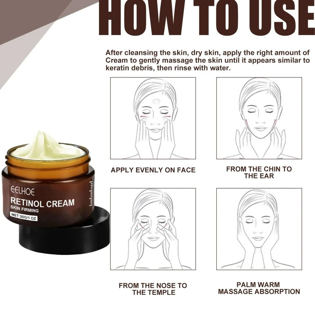EELHOE Retinol Cream – Youthful, Radiant Skin Made Simple (Buy 1 Get 1 Free 🔥🔥)