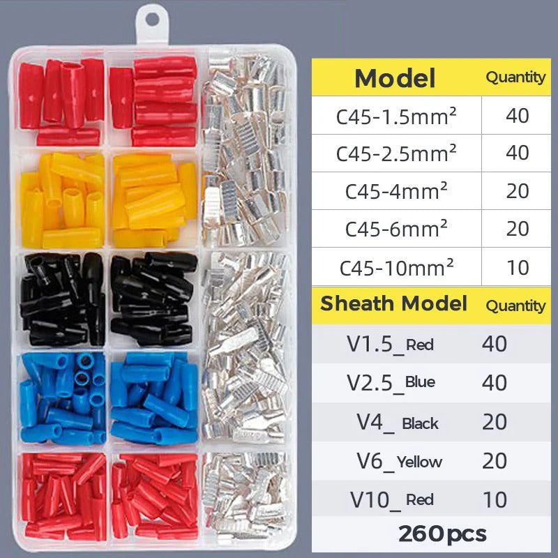 260pcs Durable Copper Terminal Blocks Secondary image