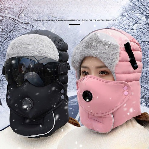 💖Thermal Hat with Detachable Breathing-Valve Mask