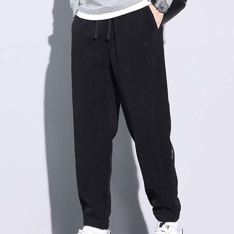 🔥49% OFF👖Tapered Drawstring Corduroy Pants with Pockets Secondary image