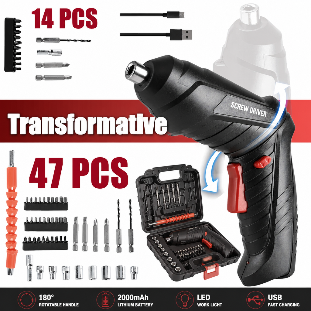 🔧 47 in 1 Electric Screwdriver Set
