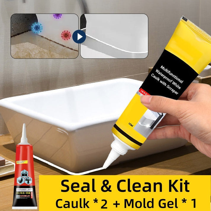 ✨Buy 1 Get 1 Free✨Multifunctional Waterproof White Caulk with Scraper🛠️🧱 Main image