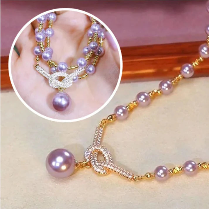 Women's Elegant Simulated Pearl Necklace Secondary image
