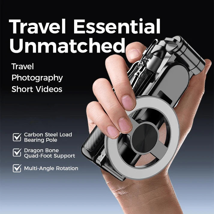 📸 4-in-1 Magnetic Selfie Stick with 360° Rotation – One gadget for all your photos, videos & vlogs! Main image