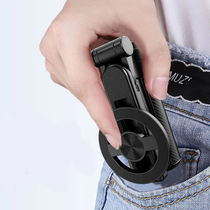 📸 4-in-1 Magnetic Selfie Stick with 360° Rotation – One gadget for all your photos, videos & vlogs!