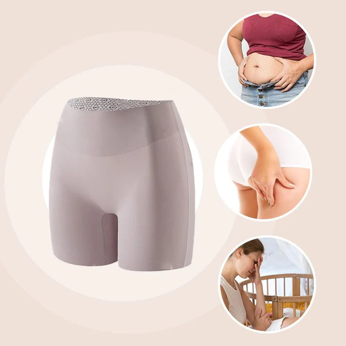 🏆 High-waisted women's silk satin underwear with tummy control and hip-lifting effect 👑🌿  ( BUY 1 GET 1 FREE)