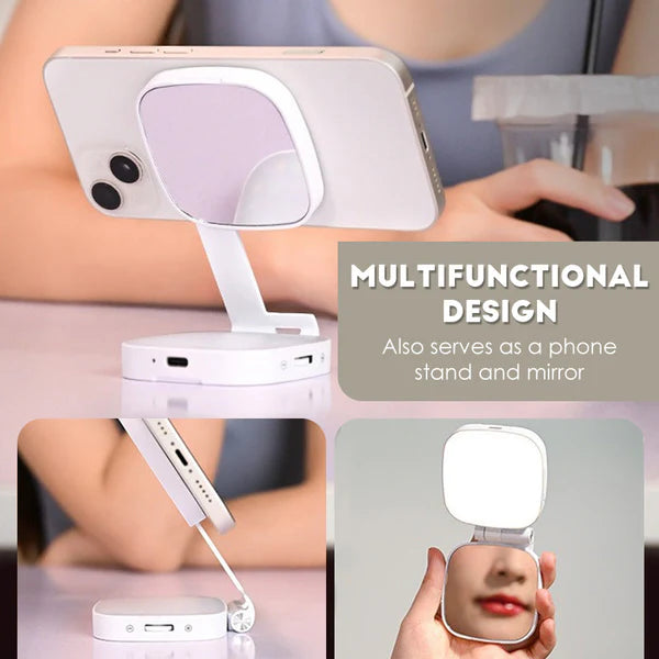 3-in-1 Portable Magnetic Selfie Light for Smartphones