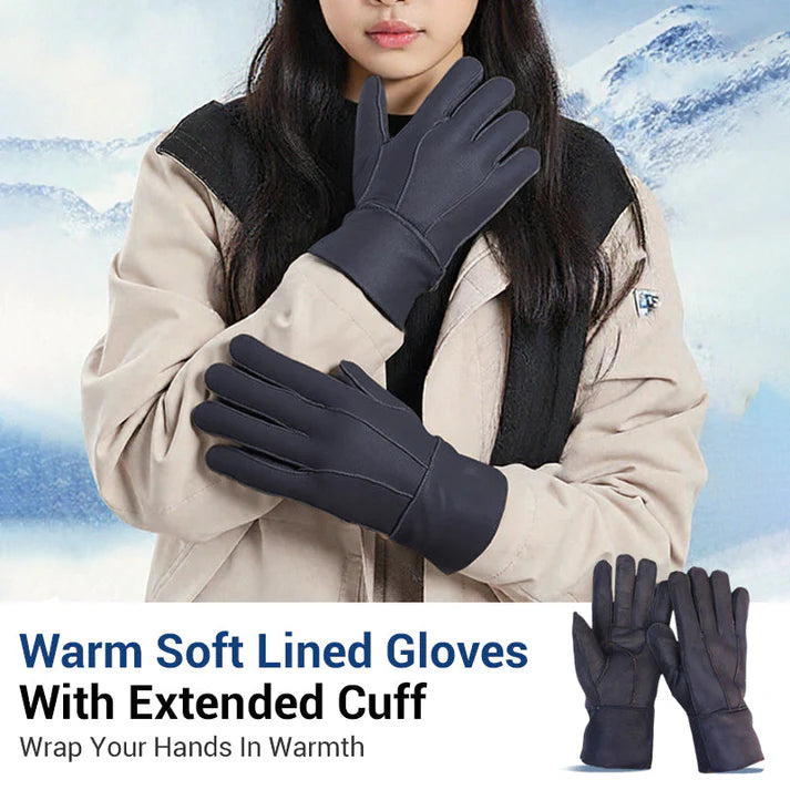 🎉50% OFF🎉Warm, soft and lined gloves with extended cuff Secondary image