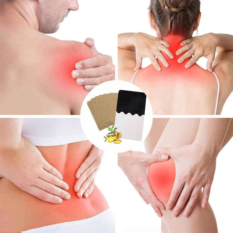 Ginger Pain Relief Patches – Natural Heat Therapy for Aches & Stiffness | Stick It Where It Hurts! 💆‍♀️