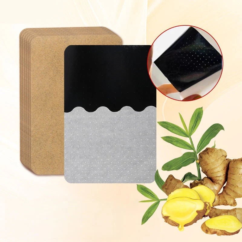 Ginger Pain Relief Patches – Natural Heat Therapy for Aches & Stiffness | Stick It Where It Hurts! 💆‍♀️