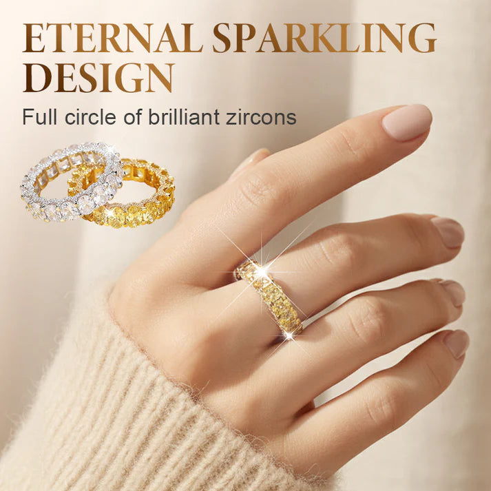 Full Circle Sparkling Zircon Fashion Ring | 🔥Buy 1 Get 1 Free🔥 Main image